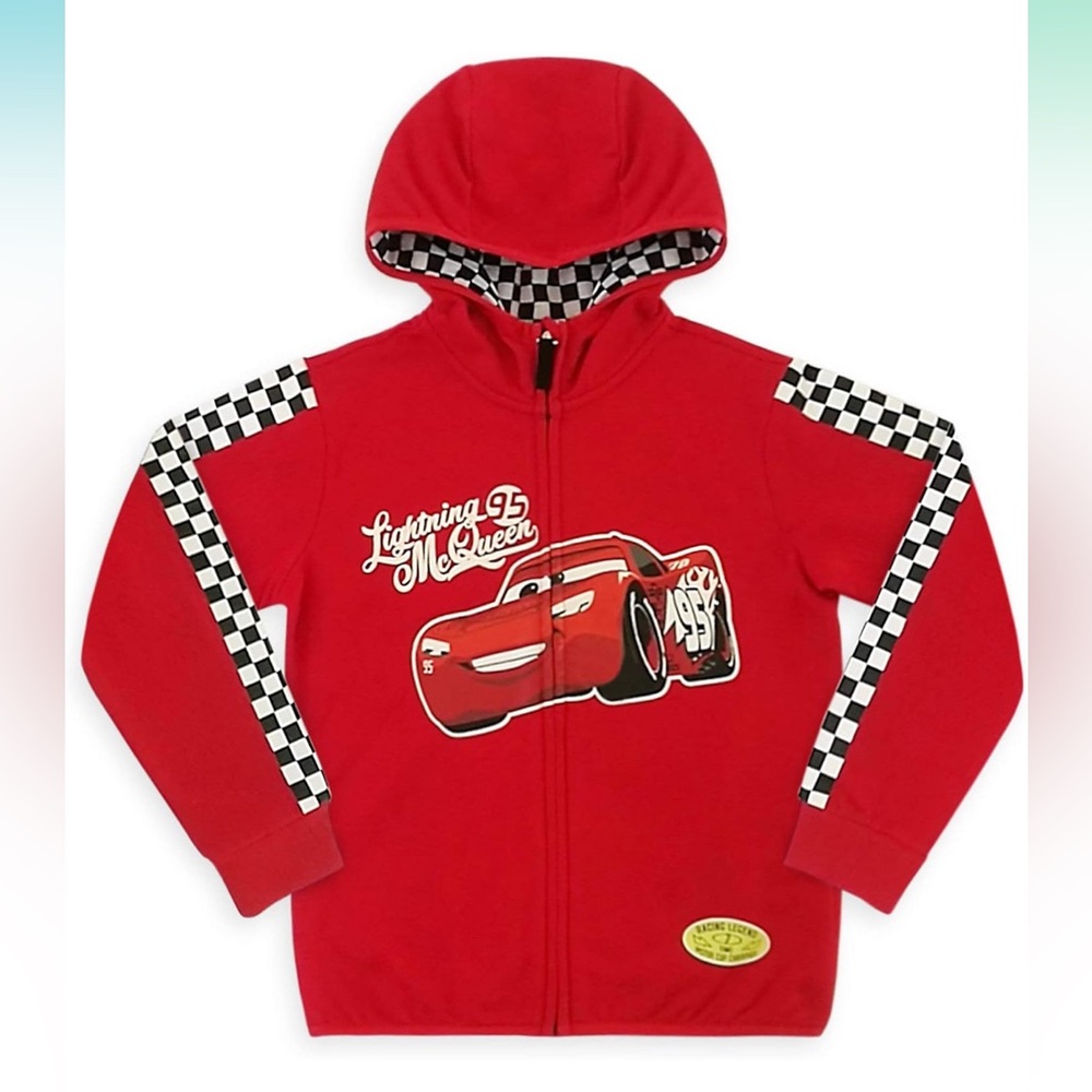 Disney Pixar cars Lightning McQueen hoodie 9/10